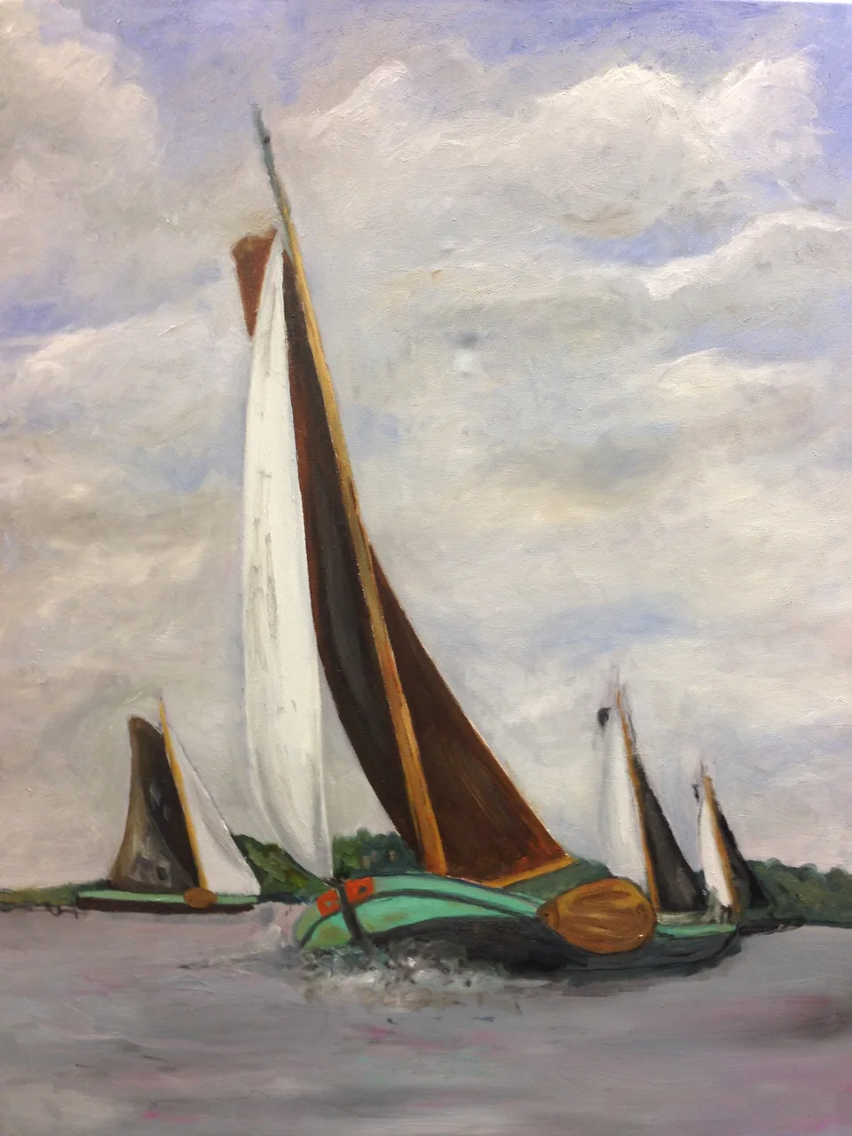 Schilderij: IFKS Skûtsjesilen