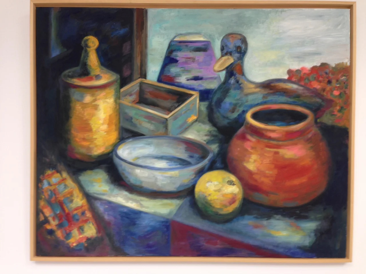Schilderij: Stilleven met eend