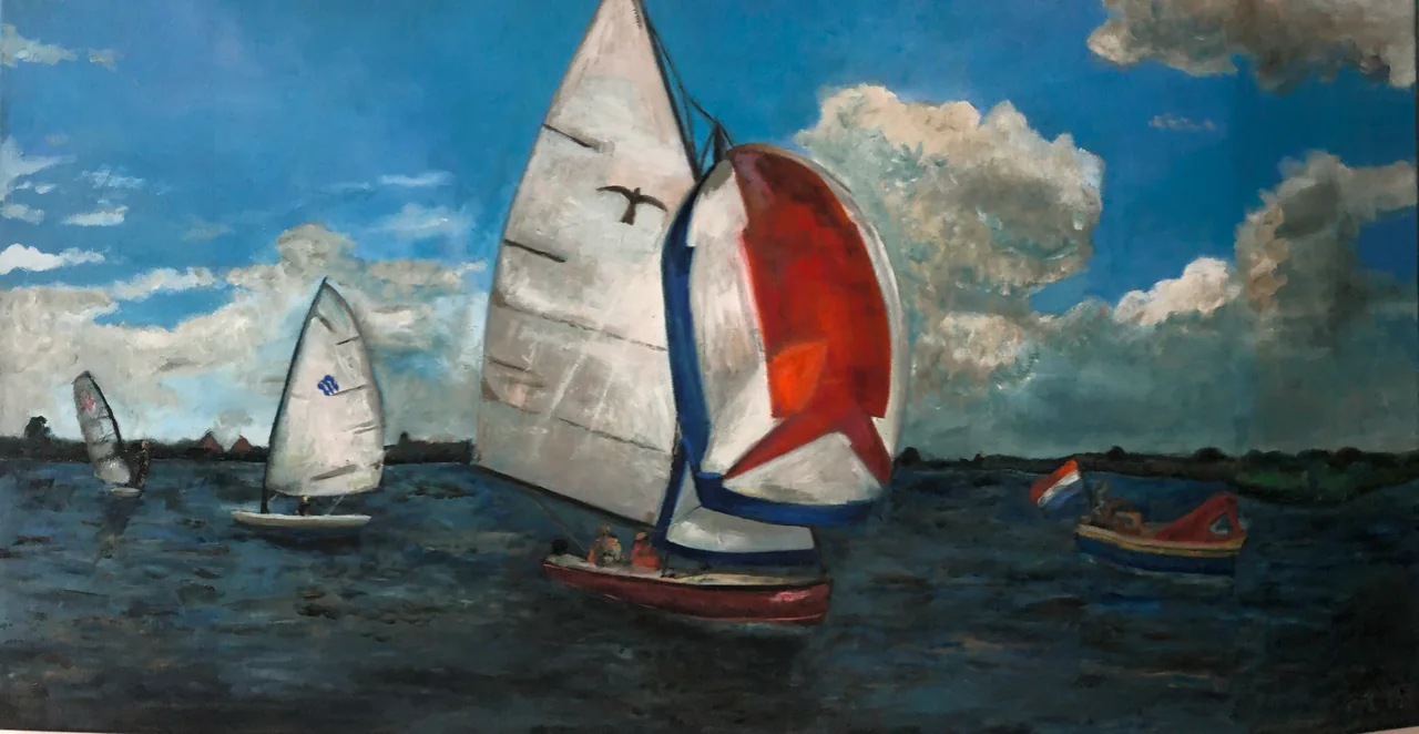 Schilderij: Mijn bootjes