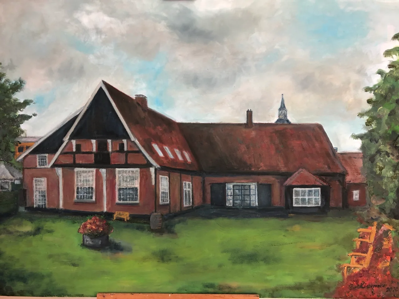 Schilderij: Racerhuis (de Groote Sociëteit), Oldenzaal