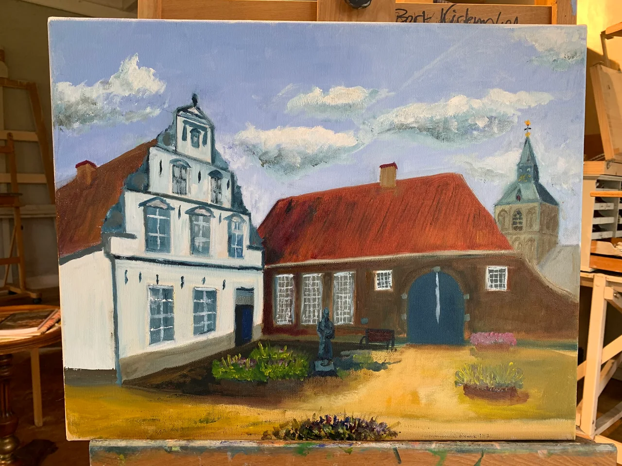 Studie en schilderproces