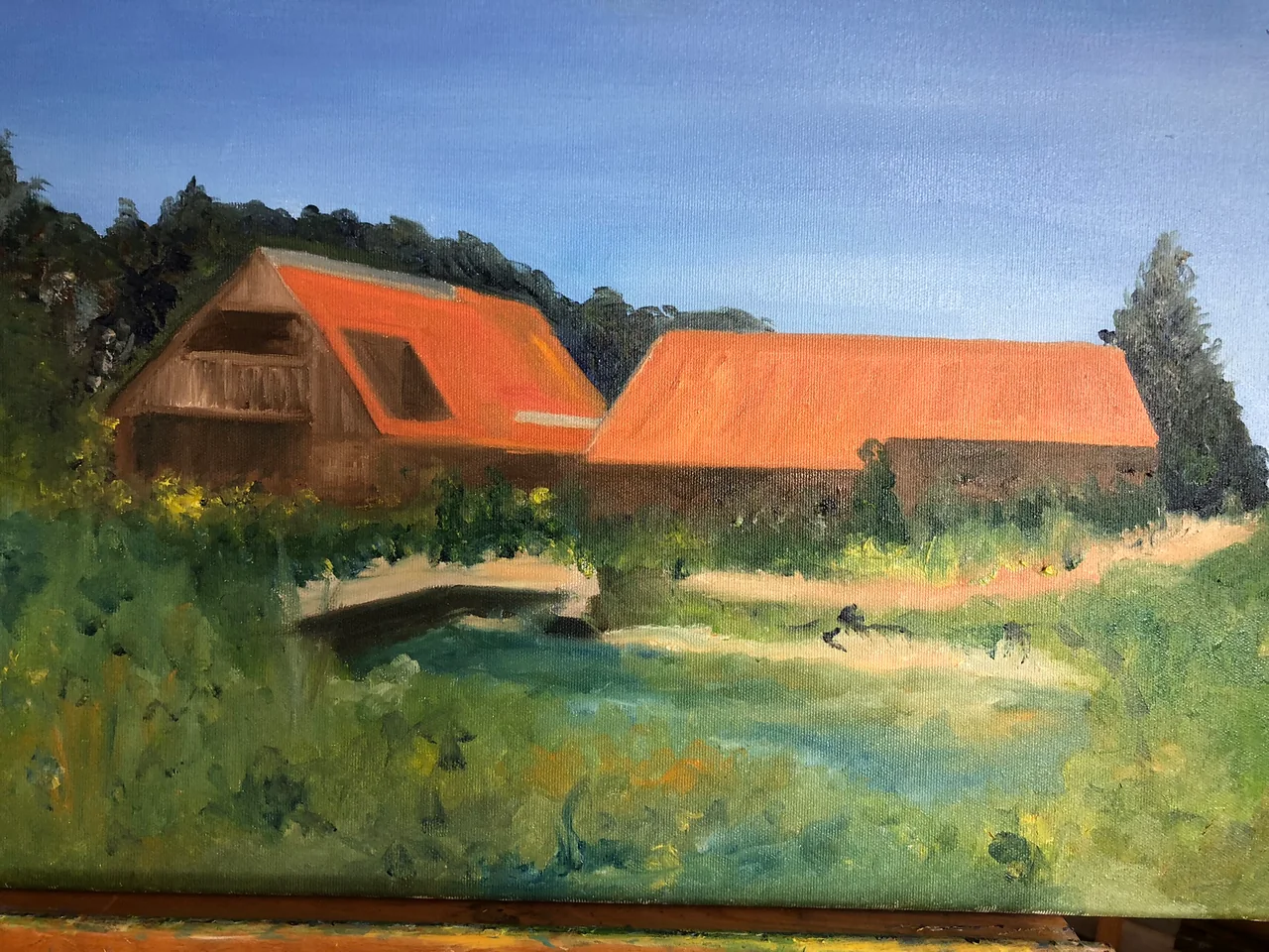 Studie en schilderproces