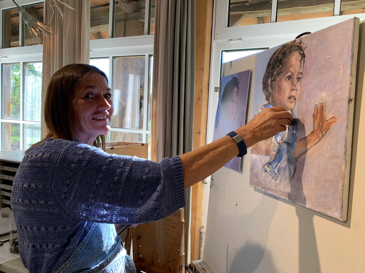 Het portret krijgt vorm