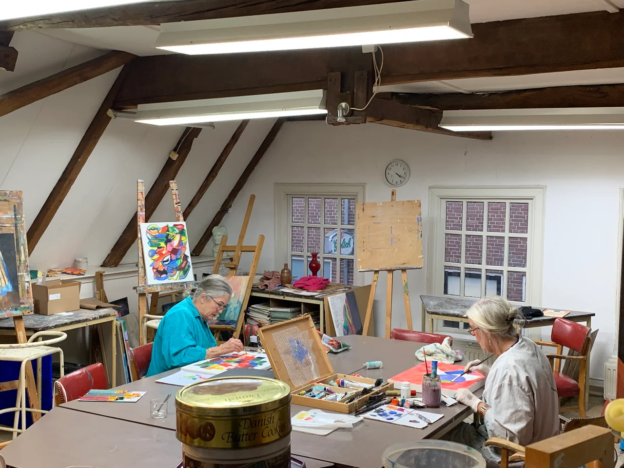 Verf en penselen